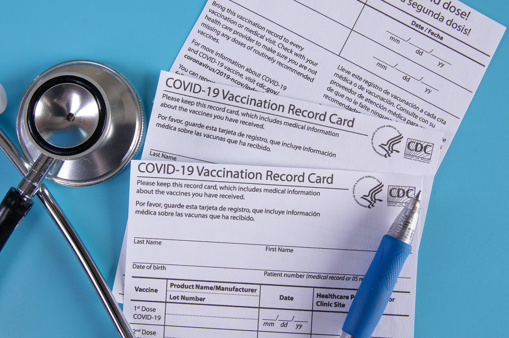 Photo of a COVID-19 Vaccination Card