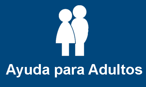 botón de sección de ayuda para adultos
