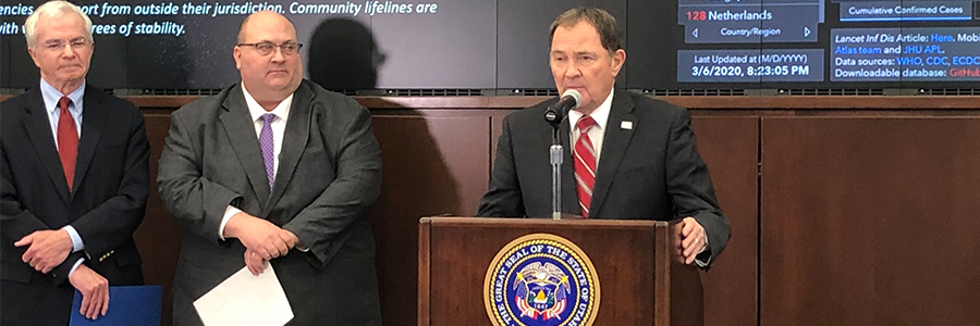 Governor Herbert Announces First Covid-19 Case