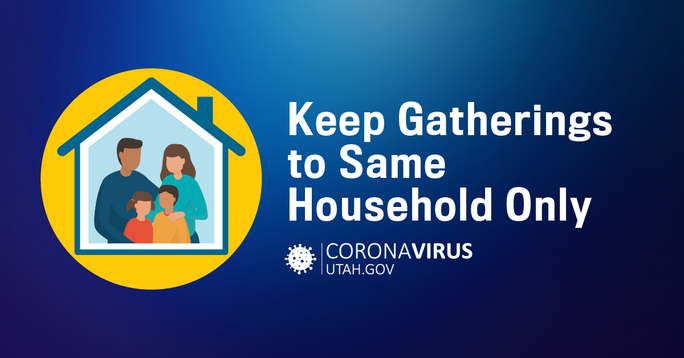 Keep gatherings to your same household only